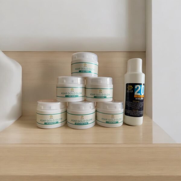 Asar Beauty Gold Glow Facial with skin polish