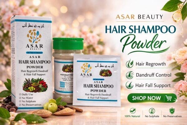 organic hair shampoo powder
