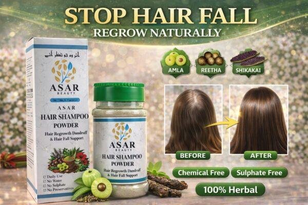 organic hair shampoo powder